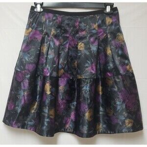The Limited Women's Floral Pleated A Line Midi  Skirt Lined Fairy Tale Sz 6 NWOT